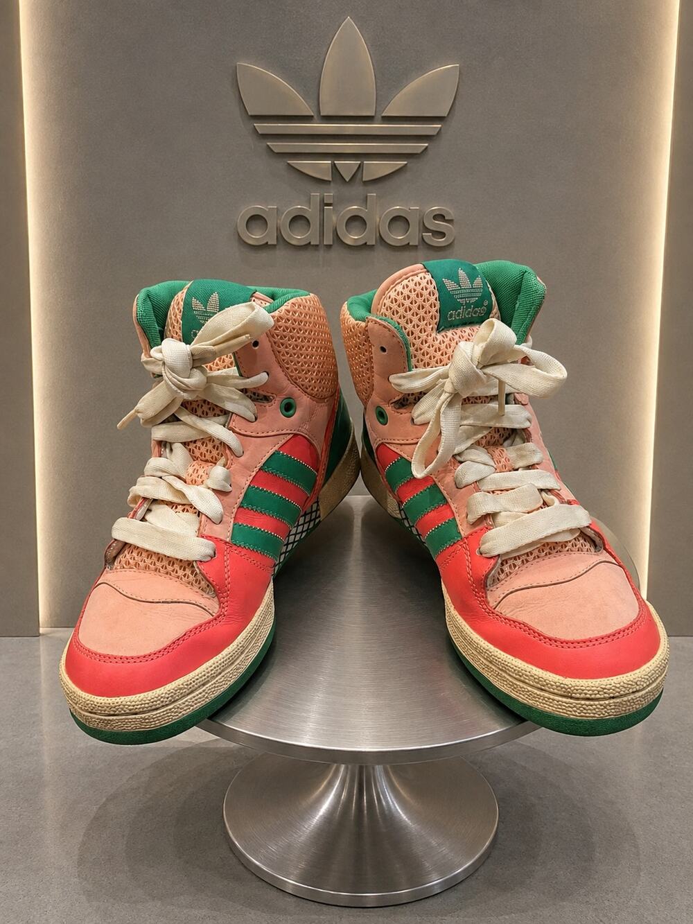 adidas Originals Game Mid G09849 Pink Green High Top Sneakers US 7